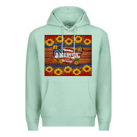 Seafoam usa map Premium Hoodie - Artiststas