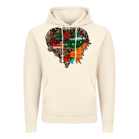 Vintage Artic festive western christmas heart Vintage Hoodie - CowhideDigitalArt