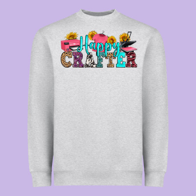 Happy Crafter Heavyweight Sweatshirt Designed By Ranaportraitstore