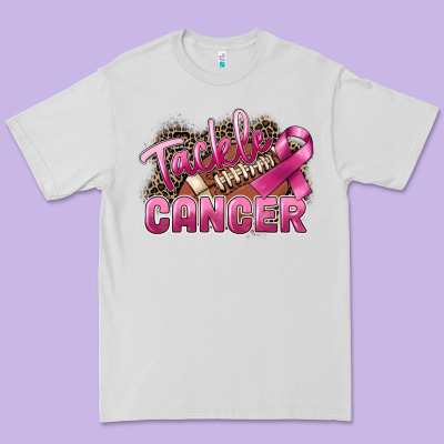Tackle Cancer Football Premium Tee Designed By Fadigitalartstudio