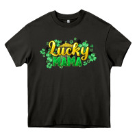 Asphalt lucky mama st patricks Heavy Core Tee - HowdyJamesFarm