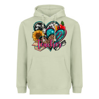 Matcha teacher hearts Heavyweight Hoodie - Jasminsmagicworld