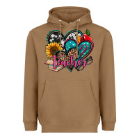 Toasted Coconut teacher hearts Heavyweight Hoodie - Jasminsmagicworld