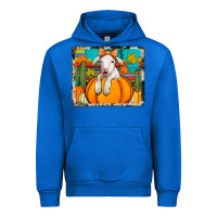 Cobalt autumn sheep in a pumpkin Urban Hoodie - Jasminsmagicworld