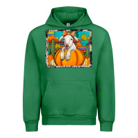 Emerald autumn sheep in a pumpkin Urban Hoodie - Jasminsmagicworld