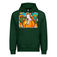 Forest Green autumn sheep in a pumpkin Urban Hoodie - Jasminsmagicworld