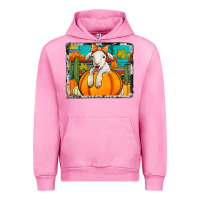 Fuchsia Pink autumn sheep in a pumpkin Urban Hoodie - Jasminsmagicworld