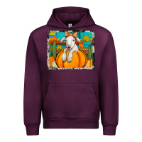 Mauve Wine autumn sheep in a pumpkin Urban Hoodie - Jasminsmagicworld