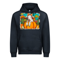 Navy autumn sheep in a pumpkin Urban Hoodie - Jasminsmagicworld