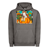 Pigment Tornado autumn sheep in a pumpkin Urban Hoodie - Jasminsmagicworld
