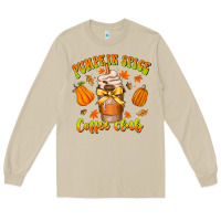 Mushroom pumpkin spice coffee club Long Sleeve Tee - CowhideDigitalArt