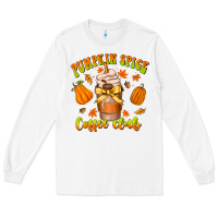 White pumpkin spice coffee club Long Sleeve Tee - CowhideDigitalArt