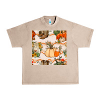 French Oak fall heifer seamless pattern Urban Heavy Tee - BundleAndBundleShop