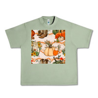 Oil Green fall heifer seamless pattern Urban Heavy Tee - BundleAndBundleShop