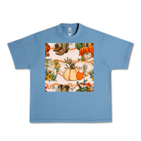 Pebble Blue fall heifer seamless pattern Urban Heavy Tee - BundleAndBundleShop