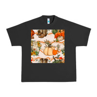 Pigment Black fall heifer seamless pattern Urban Heavy Tee - BundleAndBundleShop