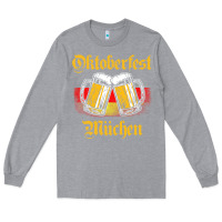Heather Grey Oktoberfest Munich Long Sleeve Tee - baoMotion