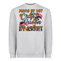 Heather Grey mama by day craft queen by night Heavyweight Sweatshirt - RanaPortraitStore