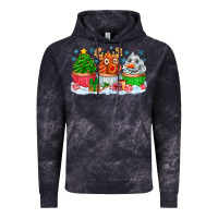 Cloud Black festive christmas cupcakes Vintage Hoodie - CowhideDigitalArt