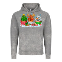 Cloud Rock festive christmas cupcakes Vintage Hoodie - CowhideDigitalArt