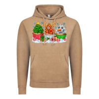 Vintage Coffee festive christmas cupcakes Vintage Hoodie - CowhideDigitalArt