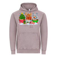 Vintage Zinc festive christmas cupcakes Vintage Hoodie - CowhideDigitalArt