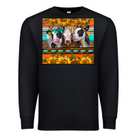 Black heifers and sunflowers Premium Sweatshirt - Jasminsmagicworld