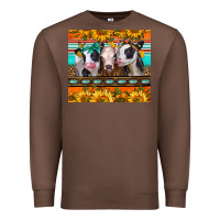 Chestnut heifers and sunflowers Premium Sweatshirt - Jasminsmagicworld