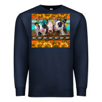 Navy heifers and sunflowers Premium Sweatshirt - Jasminsmagicworld
