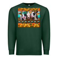 Sports Green heifers and sunflowers Premium Sweatshirt - Jasminsmagicworld