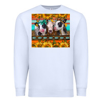 White heifers and sunflowers Premium Sweatshirt - Jasminsmagicworld