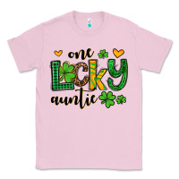 Bubblegum Pink One lucky auntie St. Patrick's Classic Tee - OliviaCreatesArt