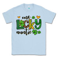 Dusty Blue One lucky auntie St. Patrick's Classic Tee - OliviaCreatesArt