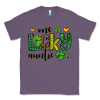 Lavender One lucky auntie St. Patrick's Classic Tee - OliviaCreatesArt