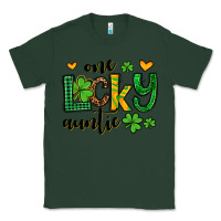 Sports Green One lucky auntie St. Patrick's Classic Tee - OliviaCreatesArt
