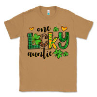 Toasted Coconut One lucky auntie St. Patrick's Classic Tee - OliviaCreatesArt