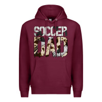 Burgundy no background soccer dad Premium Hoodie - Jasminsmagicworld