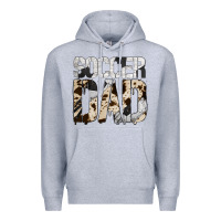 Heather Grey no background soccer dad Premium Hoodie - Jasminsmagicworld