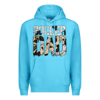 Ocean Blue no background soccer dad Premium Hoodie - Jasminsmagicworld