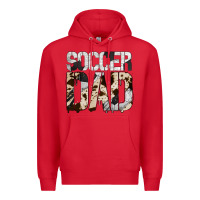 Red no background soccer dad Premium Hoodie - Jasminsmagicworld