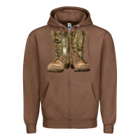 Chestnut soldier boots Zipper Hoodie - RanaPortraitStore