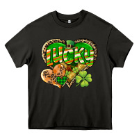 Asphalt Lucky heart St. Patrick's Day Heavy Core Tee - CowGirlArtShop
