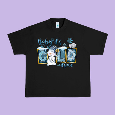 Baby It's Cold Outside Urban Heavy Tee Designed By Fadigitalartstudio
