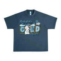 Midnight Navy Baby It's Cold Outside Urban Heavy Tee - FaDigitalArtStudio
