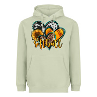 Matcha softball hearts Heavyweight Hoodie - Jasminsmagicworld