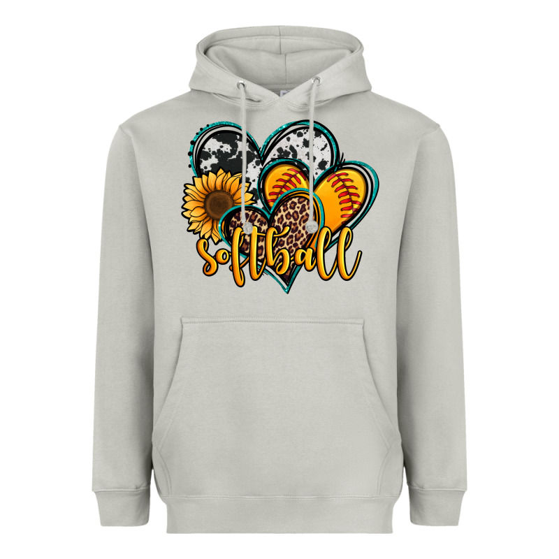 Softball Hearts Heavyweight Hoodie by Jasminsmagicworld | Teevron