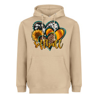 Mushroom softball hearts Heavyweight Hoodie - Jasminsmagicworld