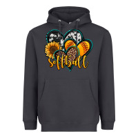 Smoke softball hearts Heavyweight Hoodie - Jasminsmagicworld