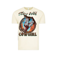 Vintage Arctic Stay Wild Cowgirl Vintage Tee - FaDigitalArtStudio