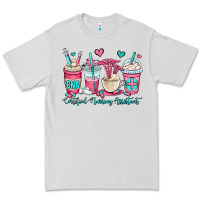 Dove Grey cna certified nursing assistant coffee cups Premium Tee - OliviaCreatesArt